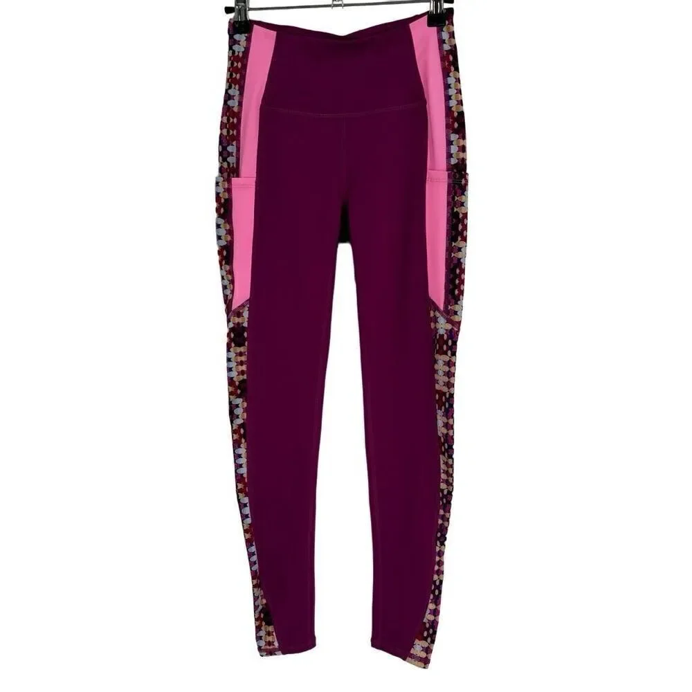 Free People Movement Remix Leggings Purple/Pink XS‎